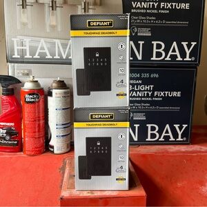 Black Touchpad Deadbolt